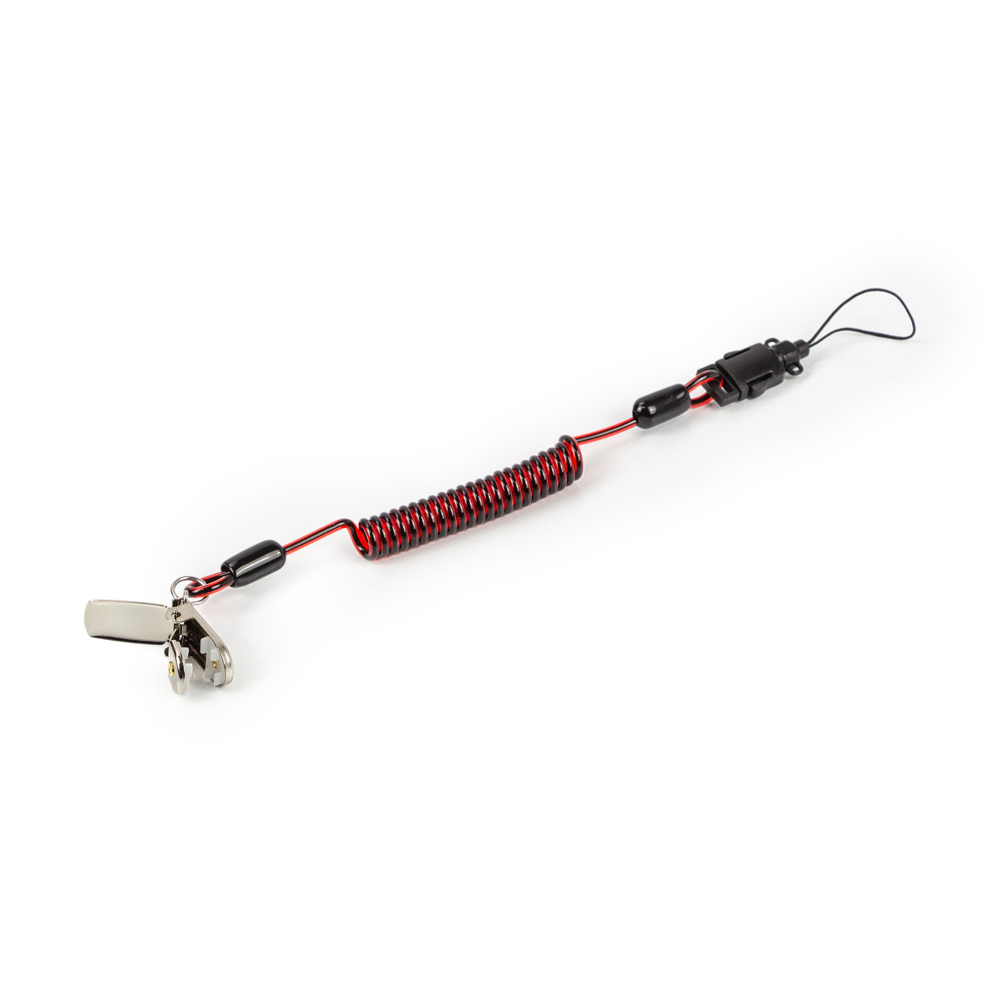 Coil E-Tether With Steel Clamp