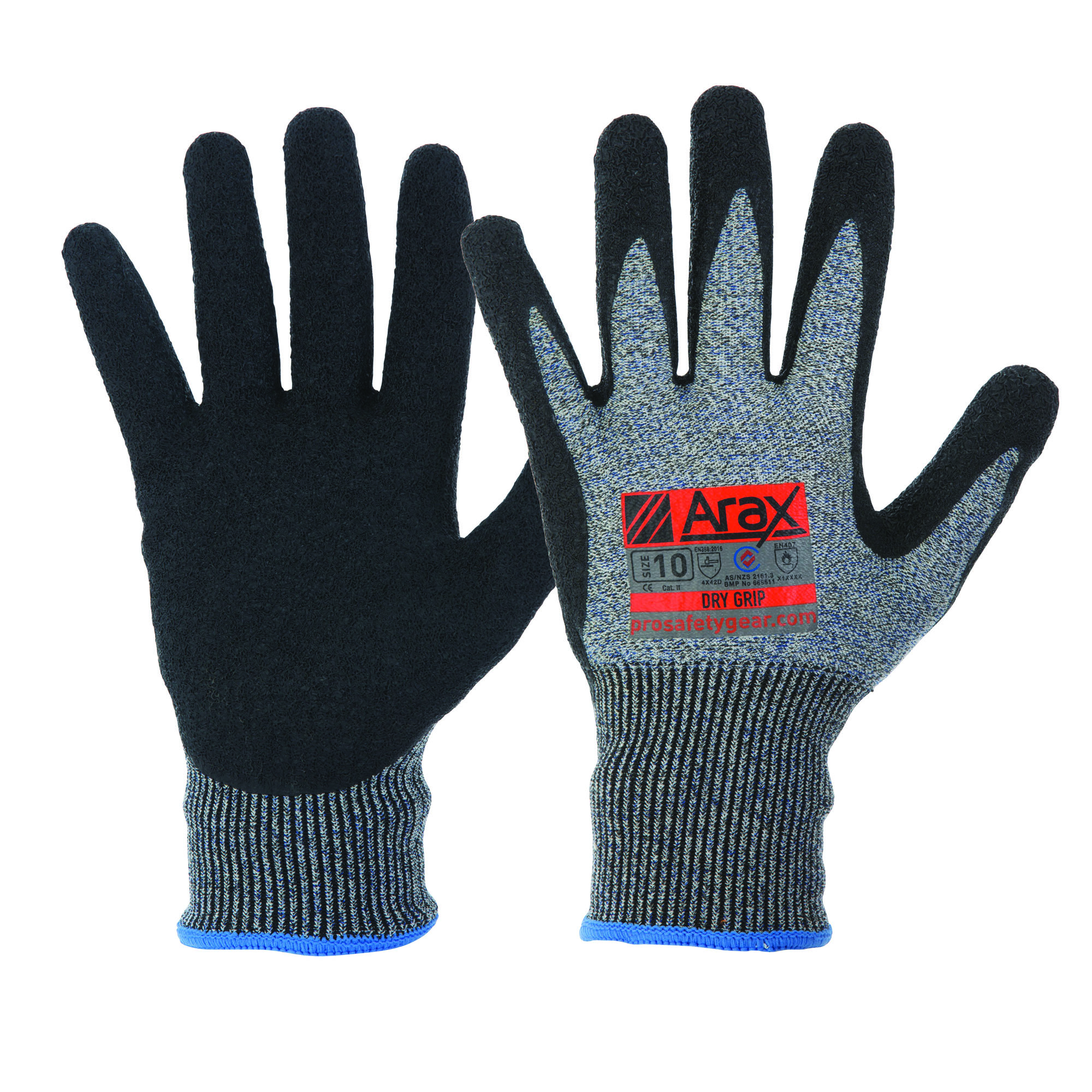 Pro Choice Safety Gear Arax® Latex Crinkle Dip On 13G Liner