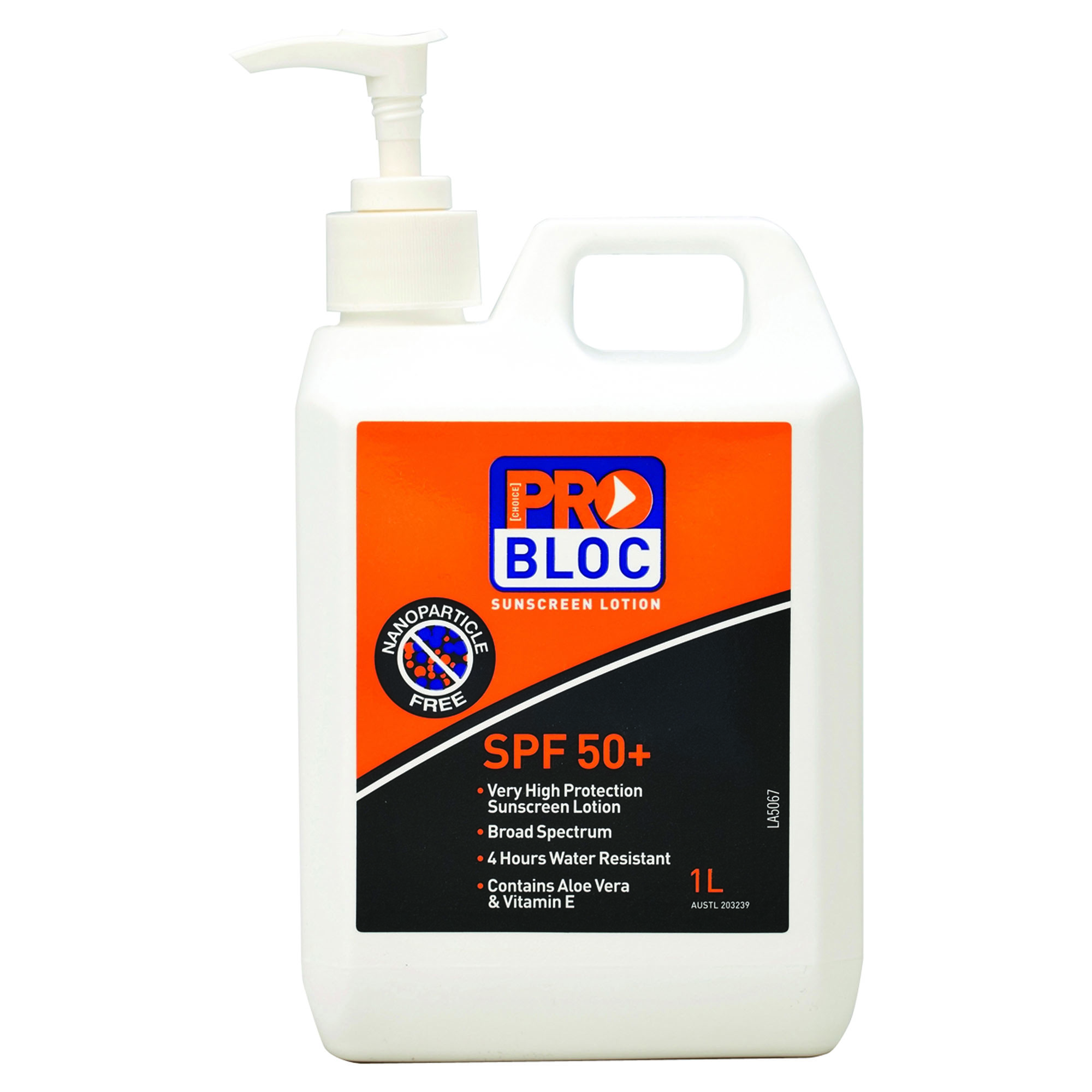 Pro Choice Safety Gear Probloc 50+ Sunscreen 1 Litre