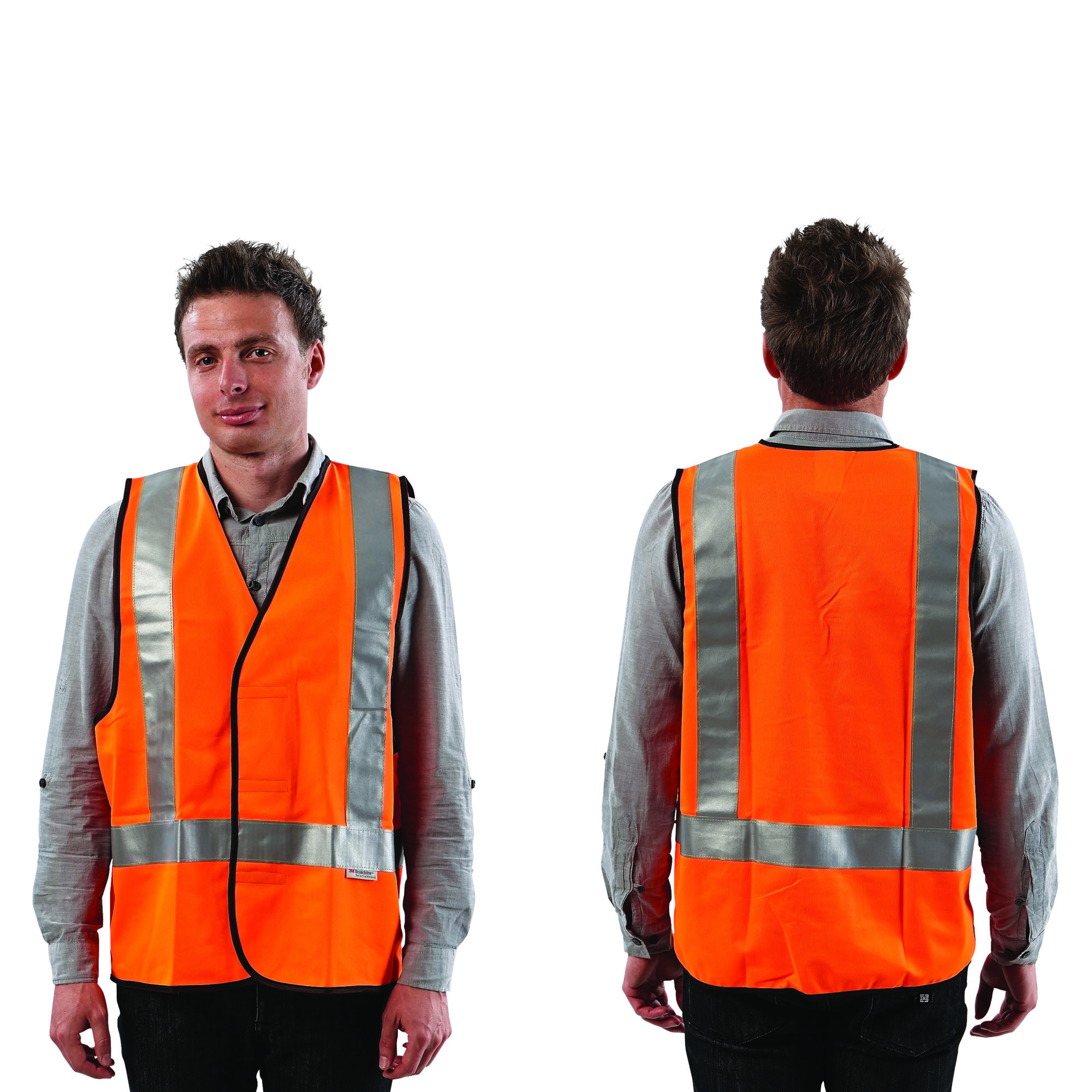 Pro Choice Safety Gear Fluro H Back Safety Vest - Day/Night Use