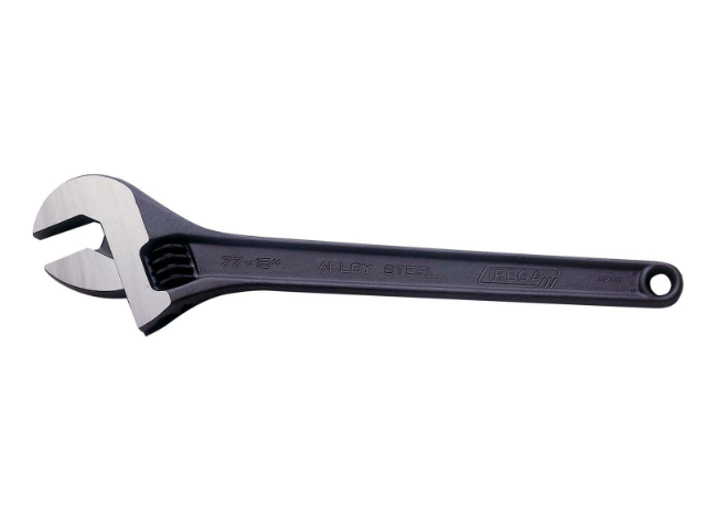 Black Adjustable Wrench 77 Model