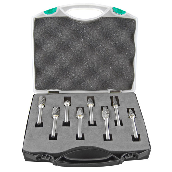 HOLEMAKER CARBIDE BURR SET, 7PCE SB3, SC3, SD3, SF3, SH3, SL3, SM4