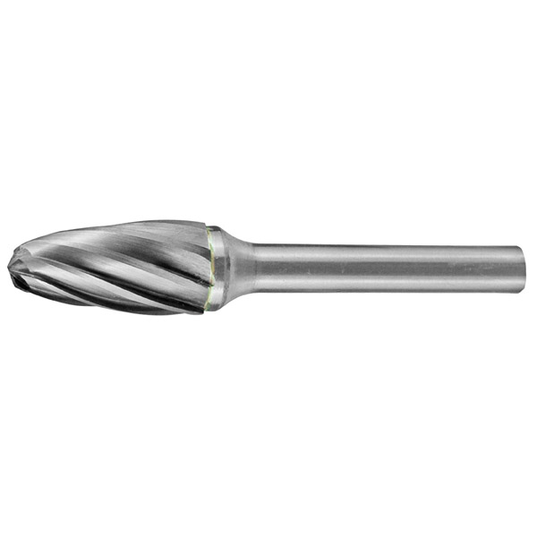 HOLEMAKER CARBIDE BURR, TREE SHAPE RADIUS END, 1/4