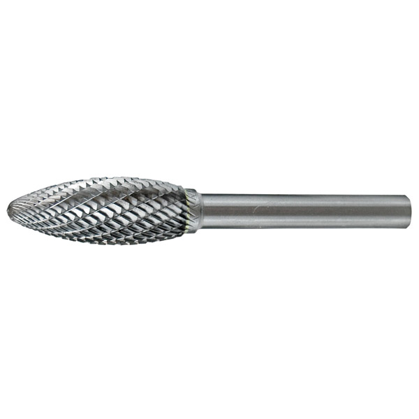 HOLEMAKER CARBIDE BURR, FLAME SHAPE, 5/8