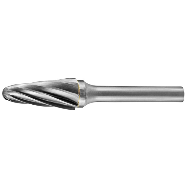 HOLEMAKER CARBIDE BURR, TAPERED RADIUS END, 1/2