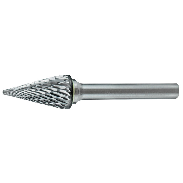 HOLEMAKER CARBIDE BURR, CONE SHAPE, 1/4