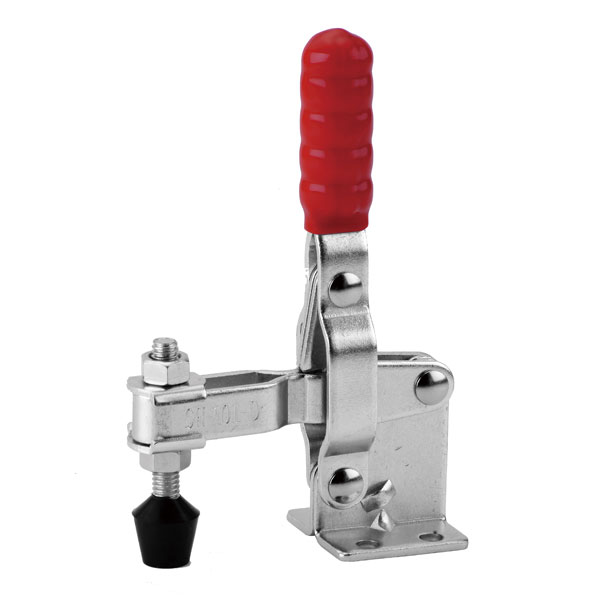 TOGGLE CLAMP, VERTICAL, FLANGED BASE, STRAIGHT HANDLE, 180KG CAP, 154MM REACH