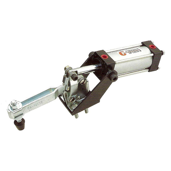 PNEUMATIC TOGGLE CLAMP,  FLANGED BASE, 227KG CAP, 88MM REACH