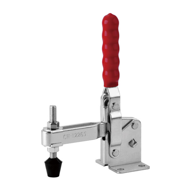 TOGGLE CLAMP, VERTICAL, FLANGED BASE, STRAIGHT HANDLE, 340KG CAP, 85.1MM REACH