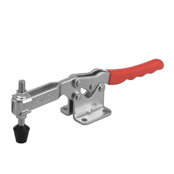 TOGGLE CLAMP, HORIZONTAL, FLANGED BASE, FLAT HANDLE, 340KG CAP, 107MM REACH
