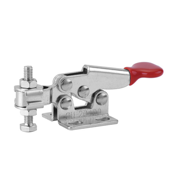 TOGGLE CLAMP, HORIZONTAL, FLANGED BASE, FLAT HANDLE, 20KG CAP, 17.6MM REACH