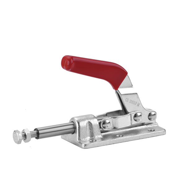 TOGGLE CLAMP, PUSH/PULL, FLANGE BASE, BENT HANDLE, 318KG CAP, 41.3MM REACH