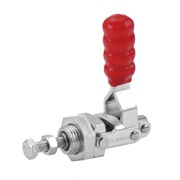 TOGGLE CLAMP, PUSH/PULL, THREADED COLLAR, STR HANDLE, 91KG CAP, 20MM STROKE