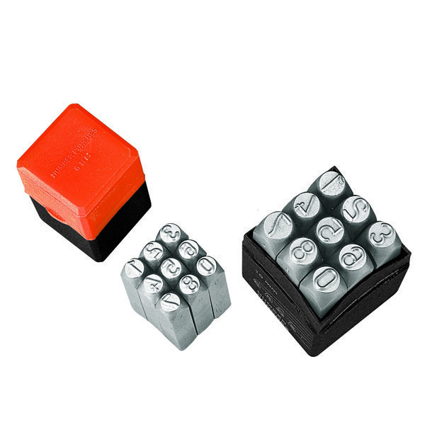 NP/12 GROZ NUMBER PUNCH SET, 12MM