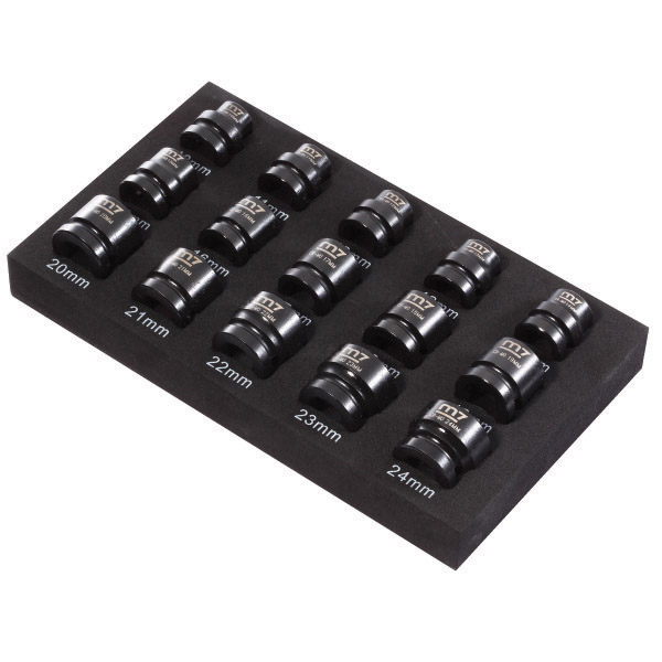 M7 IMPACT STUBBY SOCKET SET, 1/2