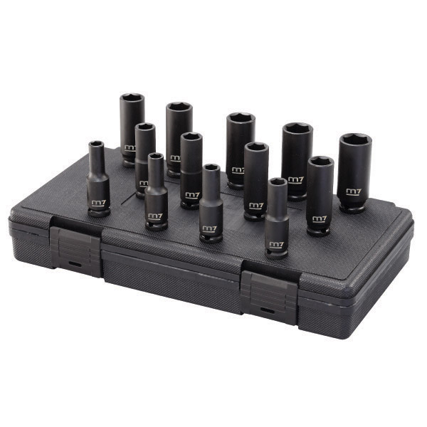 M7 IMPACT DEEP SOCKET SET, 3/8