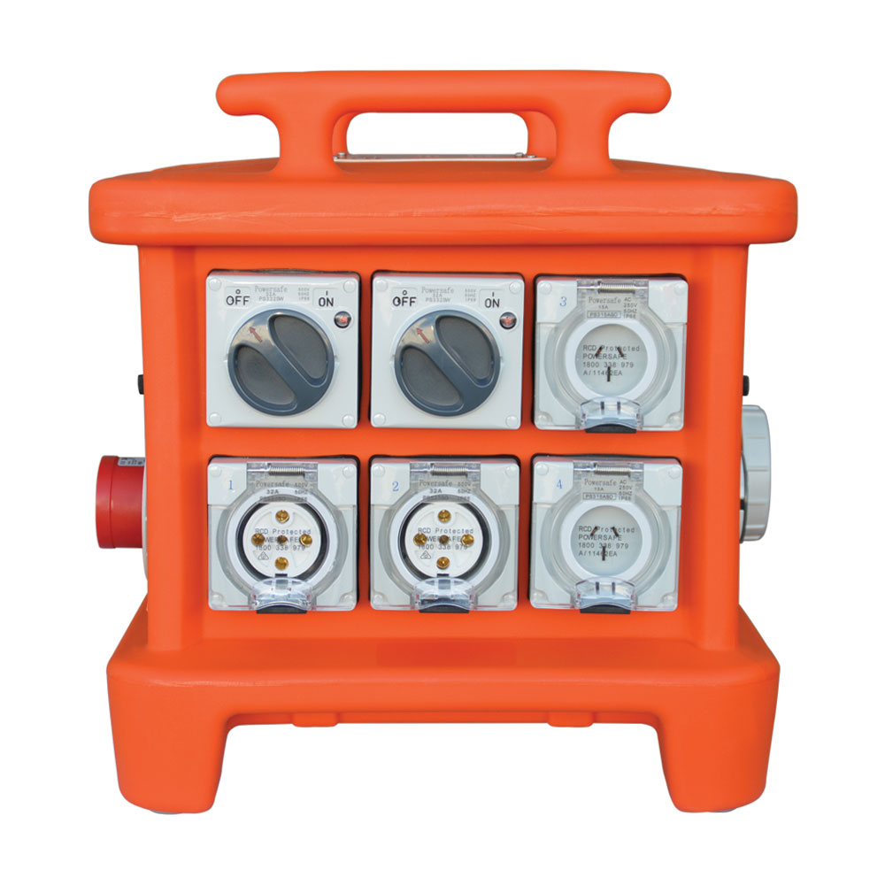 MB01-STD: 32A SINGLE & 3 PHASE OUTLETS
