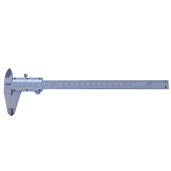 ITM VERNIER CALIPER, STAINLESS STEEL, 0-200MM