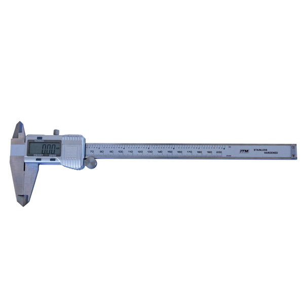 ITM DIGITAL CALIPER, STAINLESS STEEL, 0-200MM