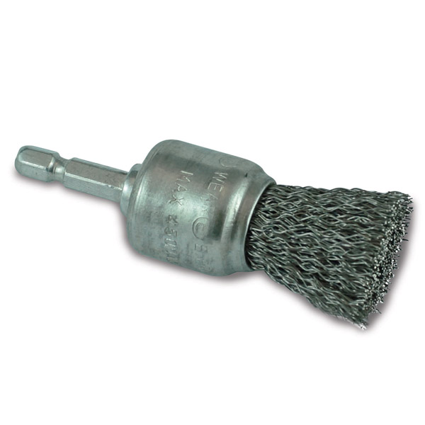 ITM CRIMP WIRE SPINDLE MOUNTED END BRUSH 50MM, 1/4