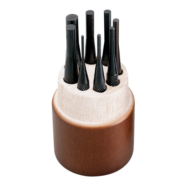 PP/4/ST GROZ PIN PUNCH SET, 100MM OAL, 4 PCE