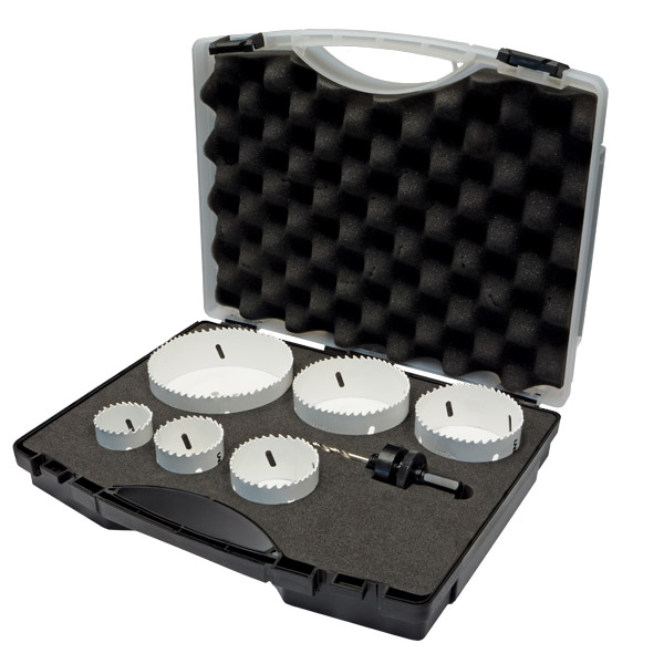 UNIKUT BI-METAL HOLESAW SET, PLUMBERS - PVC,7 PIECE