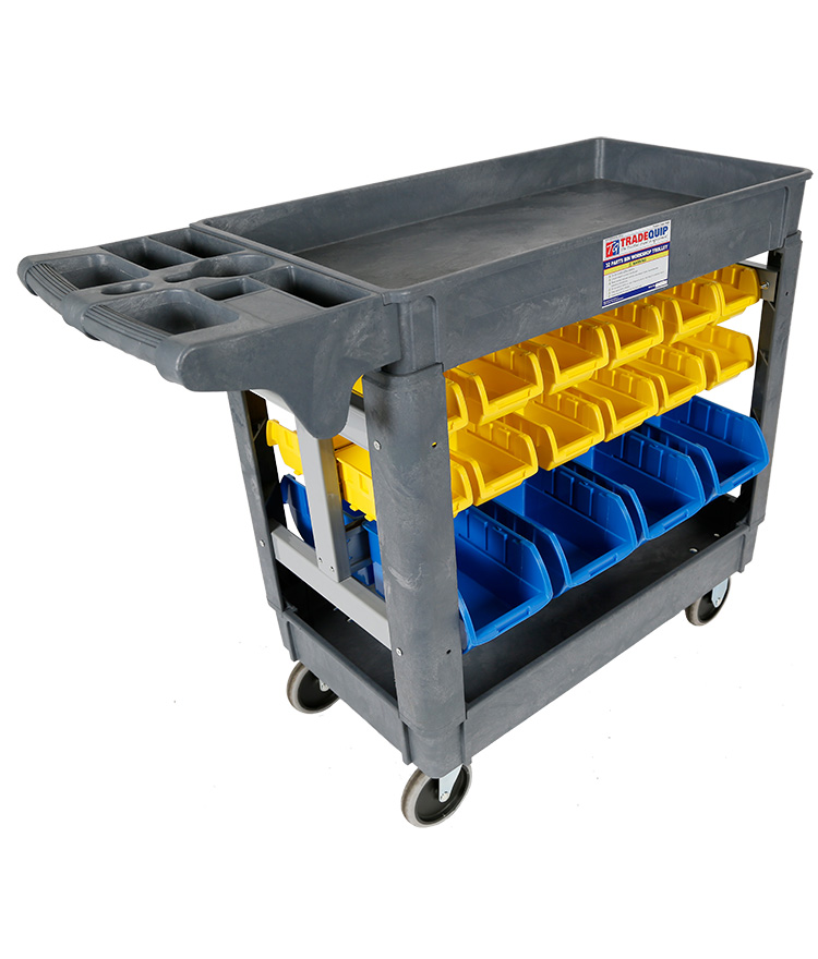 Uni-Worx - Workshop Trolley 32 Parts Bins