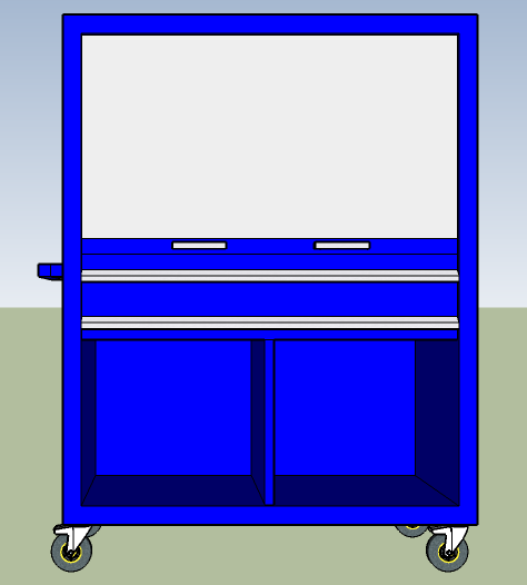 Mega-Station - VisiTool Workstation & 12 Drawer Cabinet