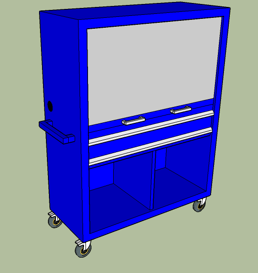Mega-Station - VisiTool Workstation & 12 Drawer Cabinet