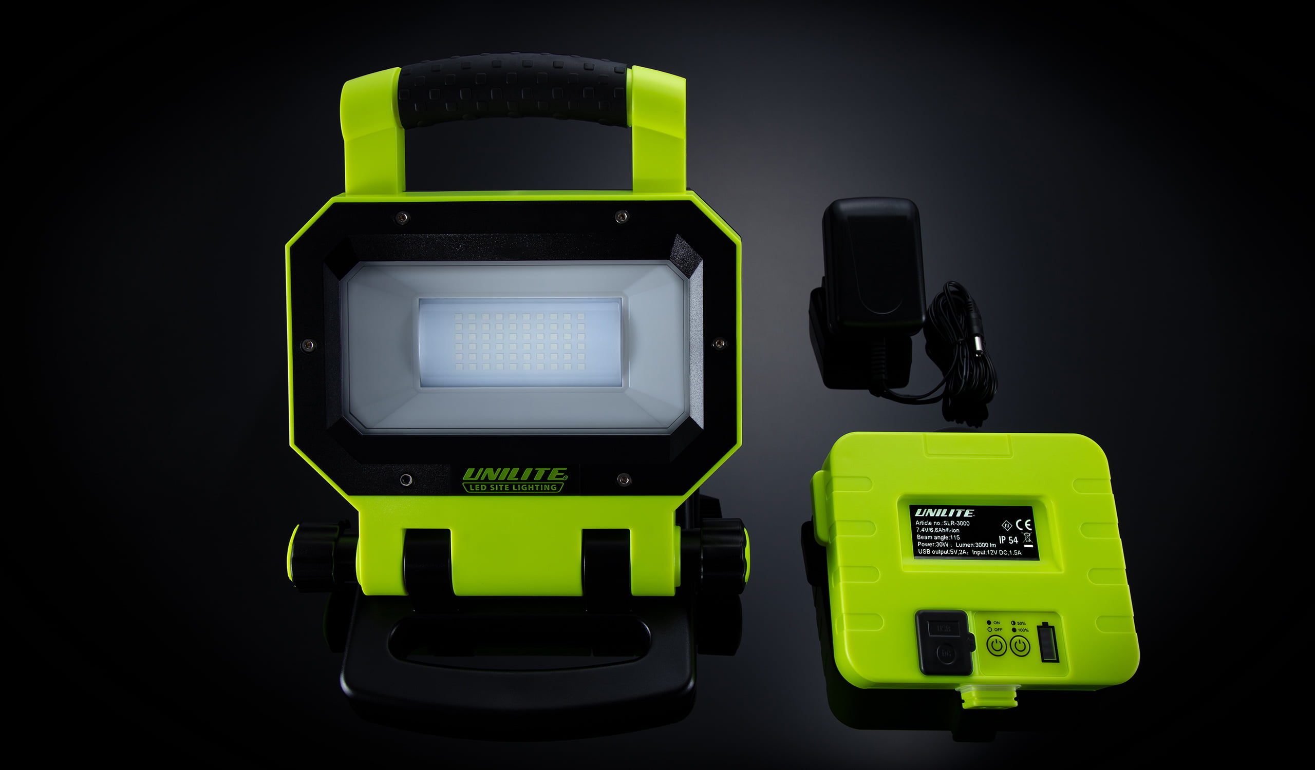 SLR-3000 LED WORK LIGHT WITH POWER BANK