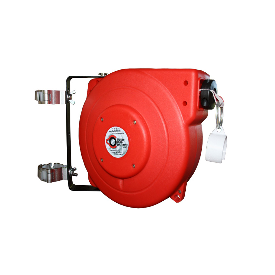 Retractable Safety Reel - Quick Release Pipe Clamps