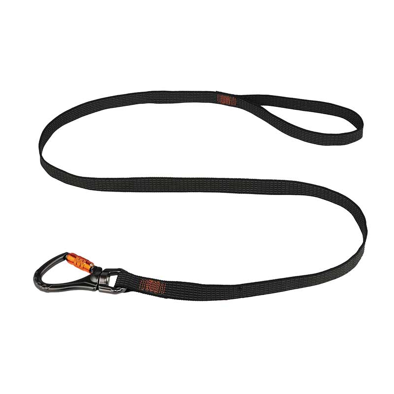 Squids 3129 Tool Lanyard Double-Locking Single Carabiner with Swivel – 40lbs