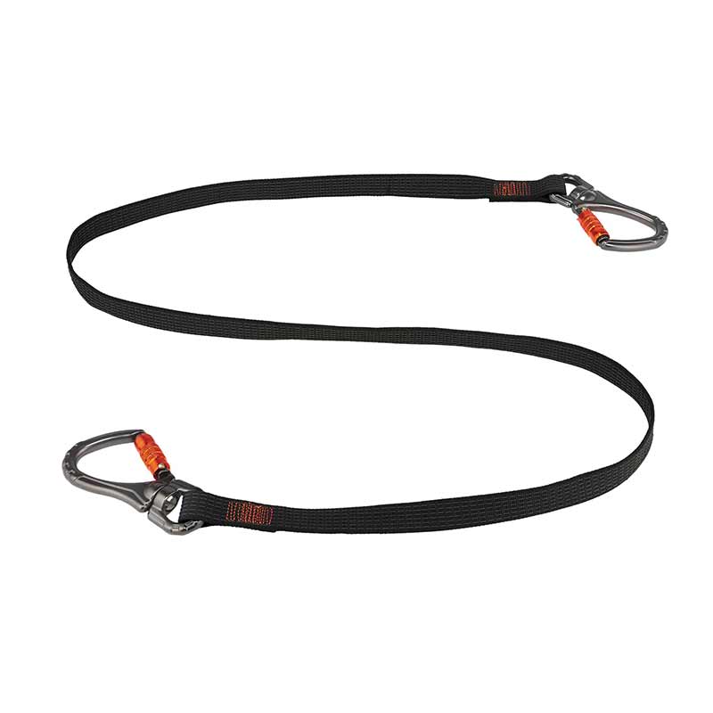 Squids 3139 Tool Lanyard Double-Locking Dual Carabiner with Swivel – 40lbs