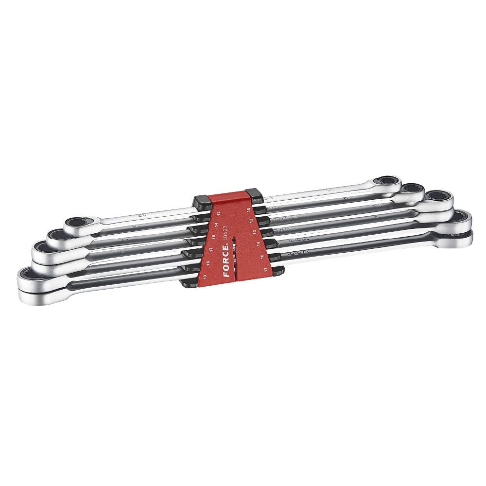 Force 6 Piece Metric Extra Long Ratchet Spanners