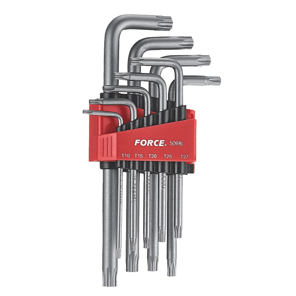 Force 9 Piece Long Series Torx Key Sets