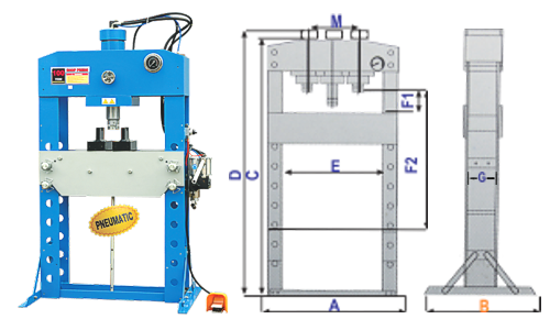 100 Ton Hydraulic Workshop Press