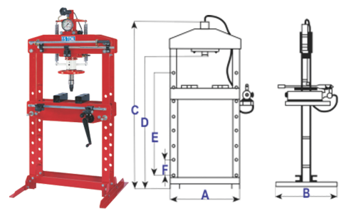 15 Ton Heavy-Duty Workshop Press