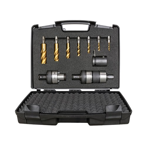 Versadrive Clutched Tapping Set M6-M24 Weldon 19mm (3/4) with 1/2in Impact Adapter