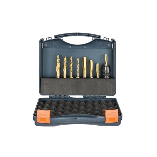 VersaDrive TurboTip Drill Bit, 6.8, 8.5, 10.5, 14mm & ImpactaTaps, M8, M10, M12, M16 c.w 1/2in Impact