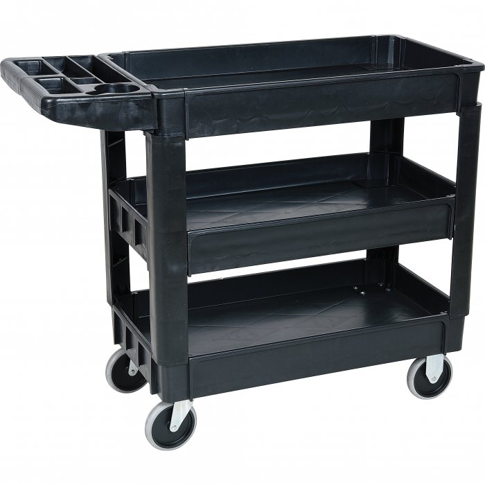 Poly-Trolley Slim - 3 Shelf
