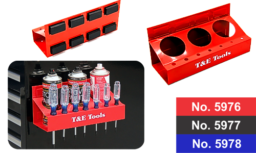 3 Can Holder Red Magnetic Tray